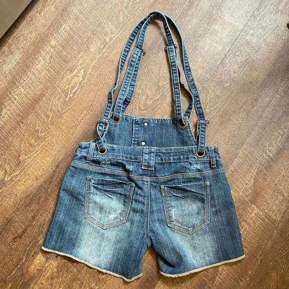 Hot Kiss Ava Jean Short Overalls - Size 9 - Picture 3 of 9